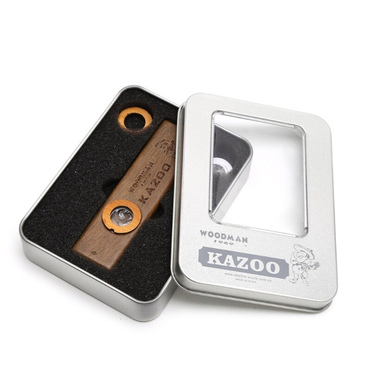 Muziekinstrument Harmonica Houten Kazoo Met Metal Padded Box Kids Party T5EC