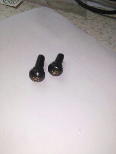 10 Stks Ebbenhout knop voor viool onderdelen 4/4 zwart ebbenhout viool einde pin