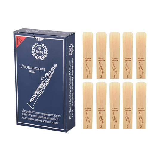 10 Stks/doos Saxofoon Rieten Normaal Niveau Bb Sopraansaxofoon Sax Rieten Sterkte 2.0/ 2.5/ 3.0 Houtblazers Instrument Onderdelen