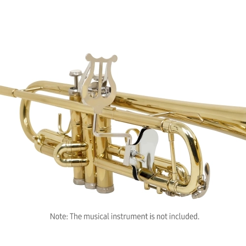 Tragbarer Clamp-On Notenständer für Saxophon Tenorhorn Trompete Universal Marching Lyre Sheet Clip Halter für Blasinstrumente
