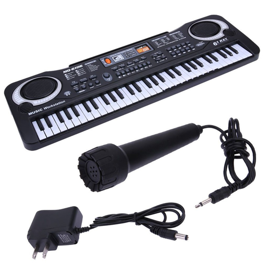 Piano Elektronische Digitale 61 Toetsen Digitale Piano Elektronische Muziek Toetsenbord Elektrische Piano Met 10 Soorten Ritme 6 Demo 'S Ons plug