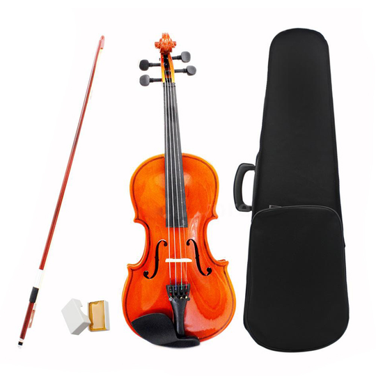 Viool 1/2 Size Natuurlijke Viool Basswood Staal String Met Case Arbor Boog Rosin Bridge Natuurlijke Akoestische Viool Voor Kinderen Beginners