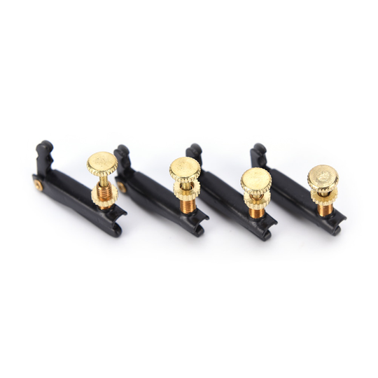 4 Stuks 4/4-3/4 Professionele Viool Gebruik Plated Ijzer Viool Fijnstemmers Spinner Richter Snaren Haken Voor Viool Musical instrument