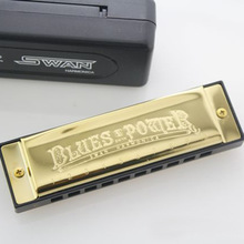 Diatonische Harmonica 10 Holes C Key Gouden Mondharmonica Muziekinstrument Blues Gaita Blues Jazz Band Instrumentos Musicais Harp