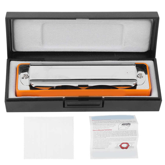 10-Hole Harmonica Blues B Key Harmonica Harp Houtblazers Muziekinstrument Beginner Praktijk AM-20D