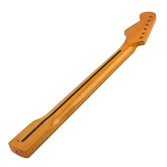 Hout Kleur Gloss Maple Gitaar Hals Maple Toets Met Dot Voor St Elektrische Gitaar Vervanging Gitaar Hout Neck