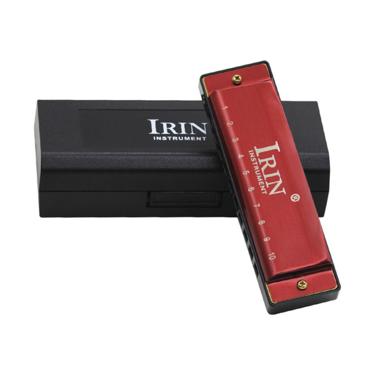 Irin Waterdicht Duurzaam Harmonica Draagbare 10 Hole 20 Tone G Sleutel Harmonica Goud/Zilver/Rode Kleur Folk Muziek muziekinstrument