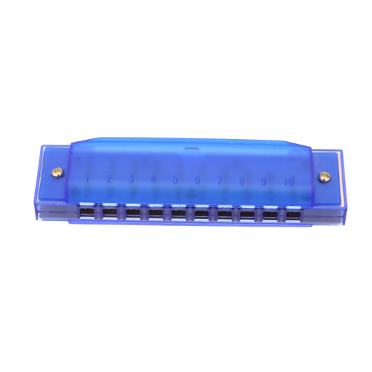 Diatonische Harmonica 10 Gaten Blues Harp Houtblazers muziek instrument Mondharmonica Sleutel van C Reed met Case Kids Musical Speelgoed