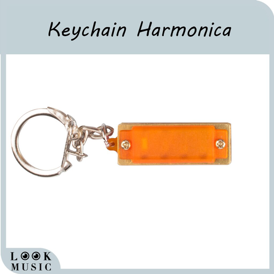 1Pc Standaard 4 Hole 8 Tone Miniharmonica Sleutelhanger Sleutelhanger