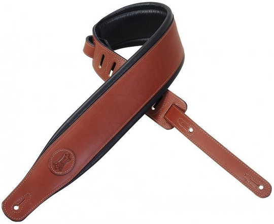 Levys MSS1 Ledergurte für Gitarren Walnut