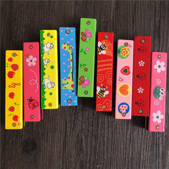ABLD-16 Gaten Harmonica Diatonische Blues Harp Houtblazers Muziek Instrument Kinderen Muziekinstrument Educatief Muziek Speelgoed