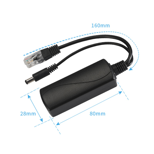 12-48v Synthesizer Separator Combiner POE Adapter kabel RJ45 Injector Splitter Kit Tape Gescreend Passieve Power Over Ethernet