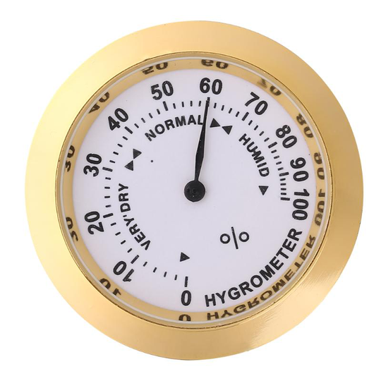 Viool Thermometer Hygrometer Aluminium Ronde Temp Vochtigheid Meter Voor Gitaar Viool Muziekinstrument Care Monitoring Tool