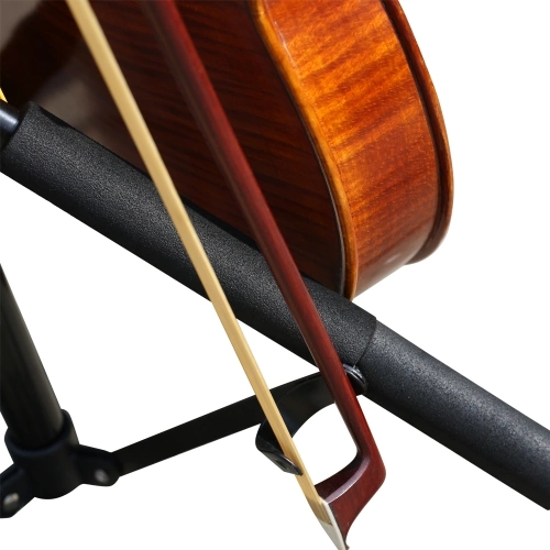 Flanger FL-13 Abnehmbarer Musikinstrumentenständer mit Bogenhalter Alle Metallständer für Violinen Ukulelen Erhus Saitenzubehör