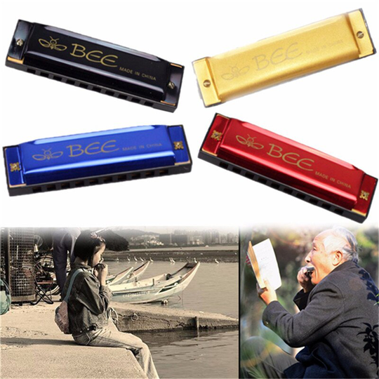 BEE 10 Gaten 20 Key Tone C Harmonica Mondharmonica Voor Muziekinstrument Muzikale Minnaar Speelgoed