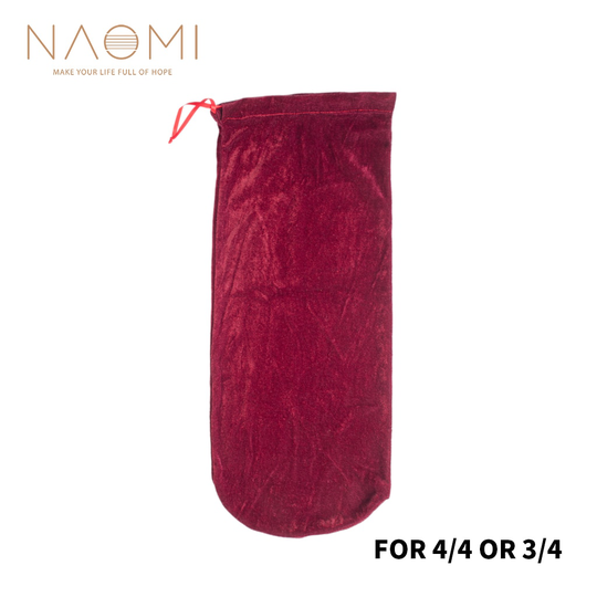 Naomi Viool Tas Satijnen Stof Zak Deken Voor Viool 4/4 3/4 Viool Fiddle Viool Onderdelen Accessoires Rood