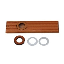 Yibuy Houten Kleur Kazoos Harmonica Gitaar Muziekinstrument Tool