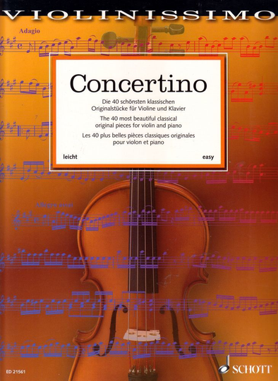 Noten Concertino Violinissimo Die schönsten klassischen Originalstücke ED 21561