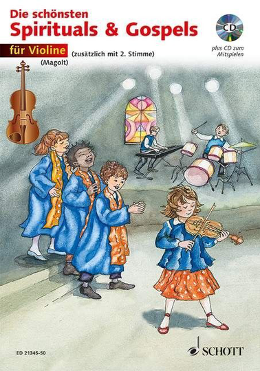Noten Die schönsten Spirituals & Gospels für 2 Violinen Schott ED 21345-50