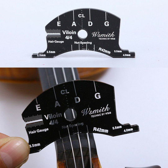 Plastic 4/4 Viool Brug Snijder Poolse Model Maken Tool Moer Grootte Afstand Haar