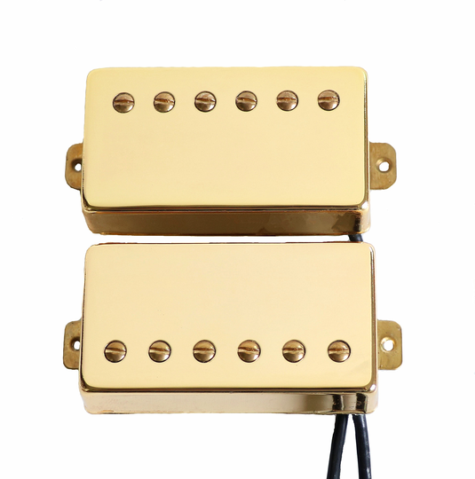 Donlis 1set Alnico 5/2 bar chrome kleur lp elektrische gitaar pickups humbucker met ringen zwart/goud kleur beschikbaar guitarra