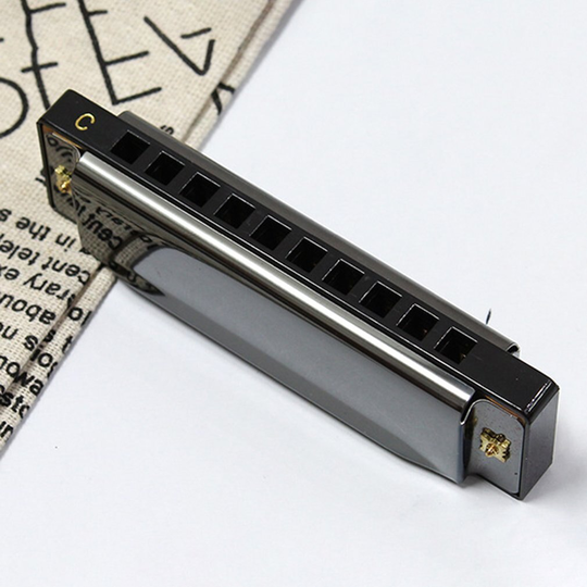 C Tone Harmonica Draagbare Mooie Tien-Gat Hars Tone Hole Harmonica Muziekinstrument