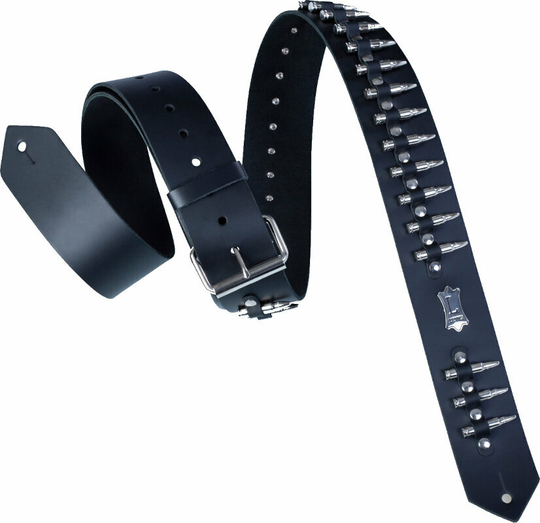 Levys PM28-2B Ledergurte für Gitarren Black