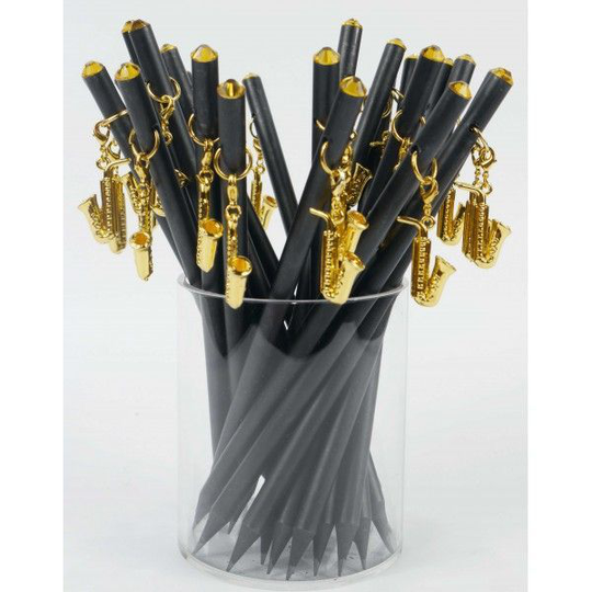 Bleistift mit Saxophon-Anhänger ideal als Geschenk