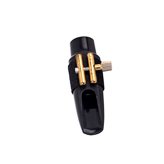 Vervanging Altsaxofoon Mondstuk Met Clip Sax Hoofd Muziekinstrument Accessoire (Zwart)
