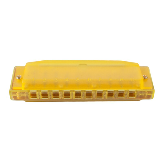 Harmonica Kam Kid's Harmonica C Sleutel Blues Harp Harmonica Sleutel van C Doorschijnend Harmonica 10 Holes Plastic