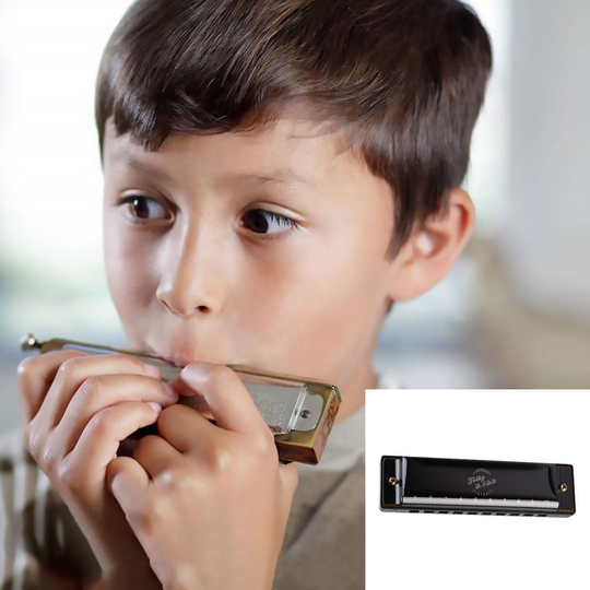 Professionele Harmonica Prachtige Muziek Instrument Voor Beginner Studenten Muzikanten (Zwart)