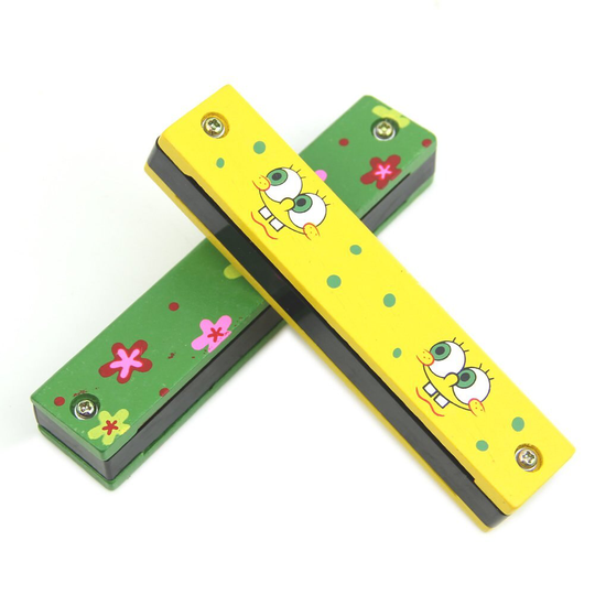 Syds Houten Geschilderde Harmonica Kinderen Kids Musical Instrument Educatief Muziek Speelgoed