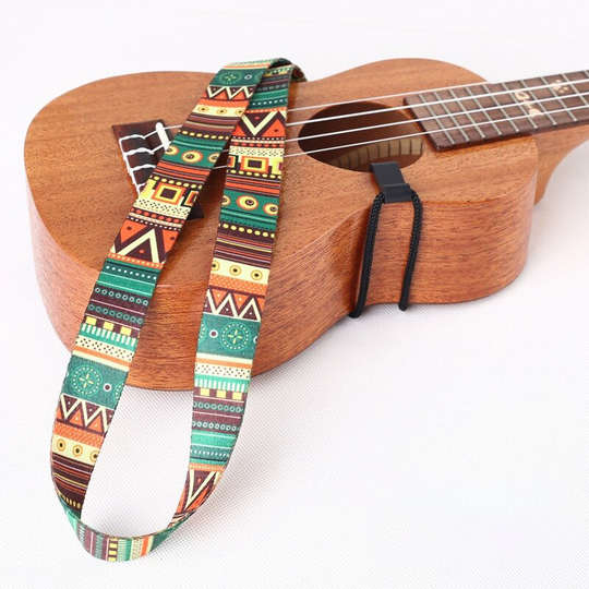 Etnische Stijl Ukulele Kleine Verstelbare Nylon Gitaarband Ukulele Haak Band Muziekinstrument Gitaar Accessoires