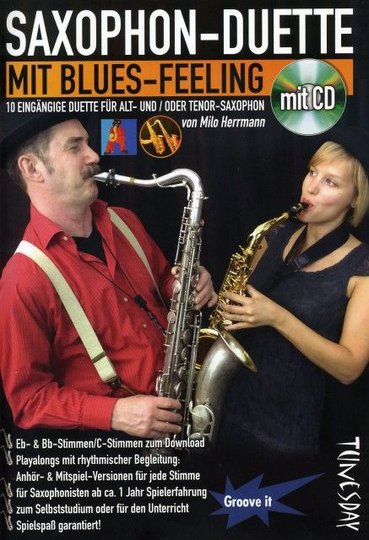 Noten Saxophon-Duette mit Blues-feeling incl. CD für B & Es Stimmen tunesday