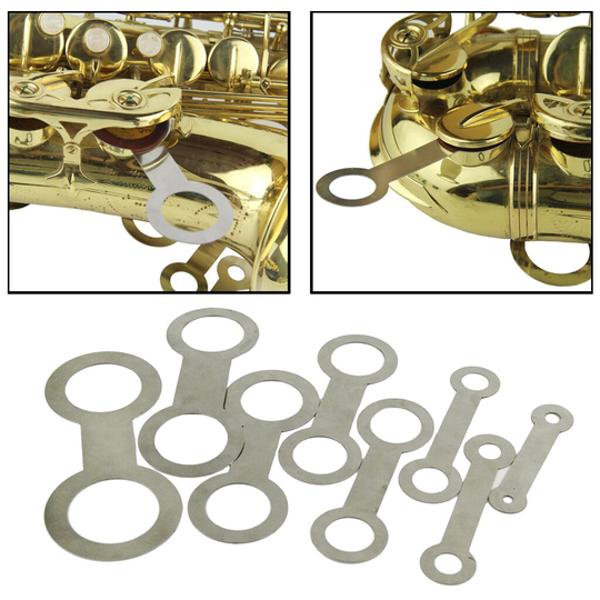 8 Pcs Saxofoon Reparatie Pad Gereedschap Diy Saxofoon Reparatie Vervangen Platte Druk Lederen Pad Nivellering Tool Aanpassing Platte Pad Gereedschap