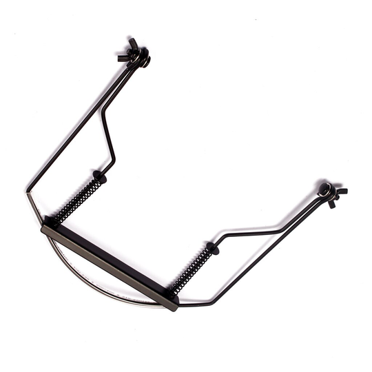 10Hole Harmonica Houder Lente Bar Klem Handsfree Houder Stand Rond Hals