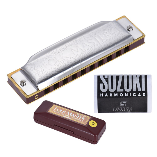 1072-C Folkmaster Standaard 10-Hole Diatonische Harmonica Sleutel Van C 20 Tone Voor Beginner Student