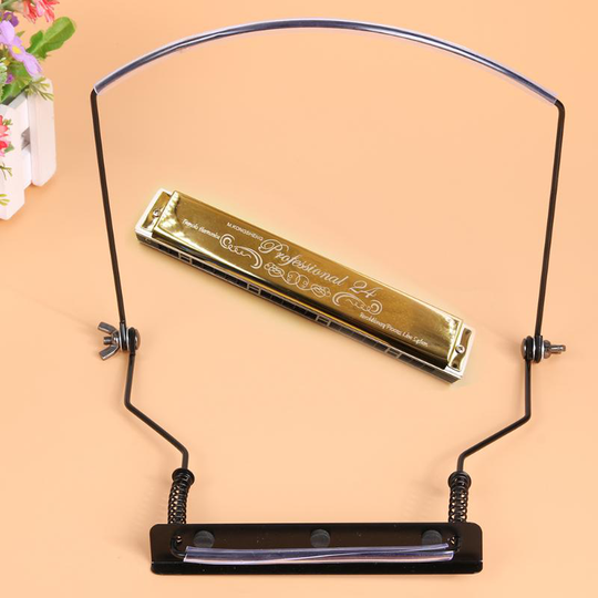 Professionele 10 Holes Harmonica Ondersteuning Speciale Stand Hang Hals Type Klem Multifunctionele Clip Houtblazers Accessoires
