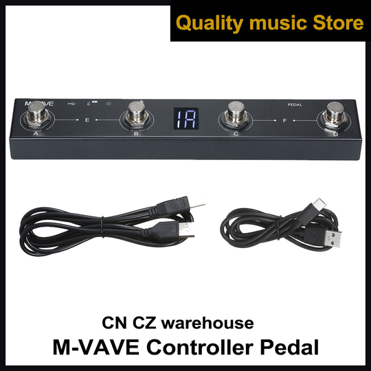 M-VAVE Chocolade Bt Draadloze Midi Controller Oplaadbare 4 Knoppen Draagbare Midi Voet Controller Pedaal App Controle Gitaar Onderdelen