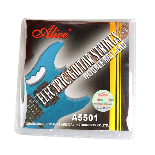 Alice Elektrische Gitaar Snaren Double Ball End Gecoat Staal Core Nikkellegering Wound Rijgen Fit voor Headless Gitaar Accessoires