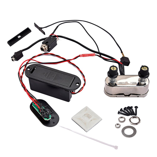3.5mm Jack Bridge Pickup EQ Versterker Set Muziek Instrument Accessoire voor Elektrische Viool
