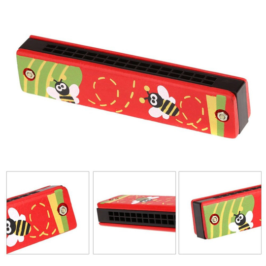 Kleurrijke Harmonica 16 Gaten Tremolo Harmonica Kinderen Muziekinstrument Educatief Speelgoed Cadeau Voor Kinderen Dropshipp