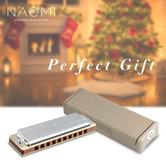 Naomi 10 Holes Blues Harmonica Palissander Kam Messing Reed Diatonische Harmonica In Sleutel Van C Voor Professionele Speler