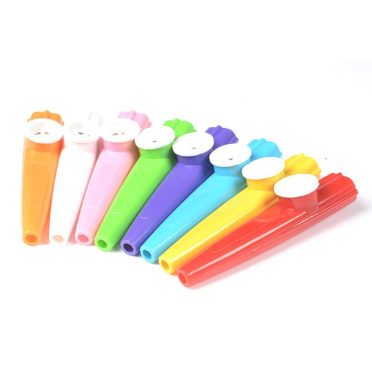 1Pcs Plastic Kazoo Harmonica Mond Fluit Kids Kinderen Party Willekeurige Instrument Kid Speelgoed Muzikale Kleur T1R0