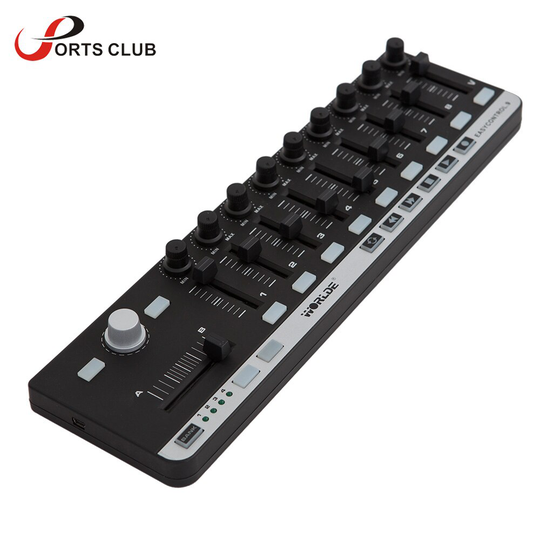 Top Wereldje Draagbare Midi Slim-Line Controller Mini Usb 9 Slim-Line Controle Midi Controller