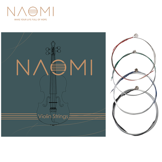 Naomi Volledige Set Viool Snaren 4/4 3/4 1/2 1/4 1/8 Viool Snaren G D A & E Snaren Rvs core Vioolsnaren