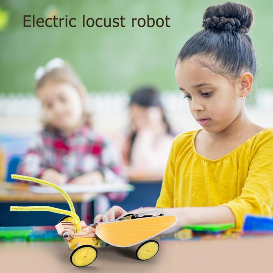 Elektrische Locust Toy Diy Bionische Robot Kids Elektrische Sprinkhaan Model Kits, Diy Locust Wetenschap Handgemaakte Model Science Experiment