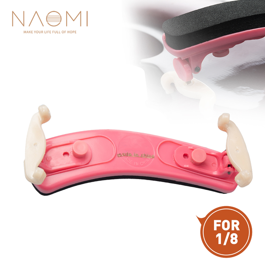 Naomi Viool Schoudersteun Verstelbare 1/8 Viool Schoudersteun Plastic Voor 1/8 Viool Roze Viool Onderdelen Accessoires