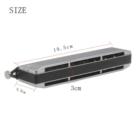 Mounchain 1664 16 Gaten 64 Tone Chromatische Schaal Harmonica Case Veeg Doek