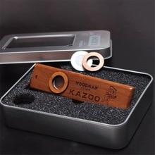 Populaire Houten Woodman Kazoo Orff-instrumenten Ukulele Gitaar Partner Hout Harmonica Met Metalen Doos